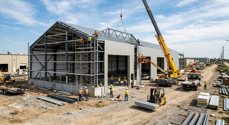 Commercial Garage Construction in Katy, TX