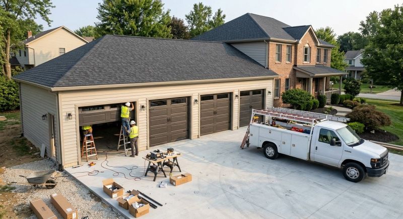 Four Car Garage Installation in Pearland, TX